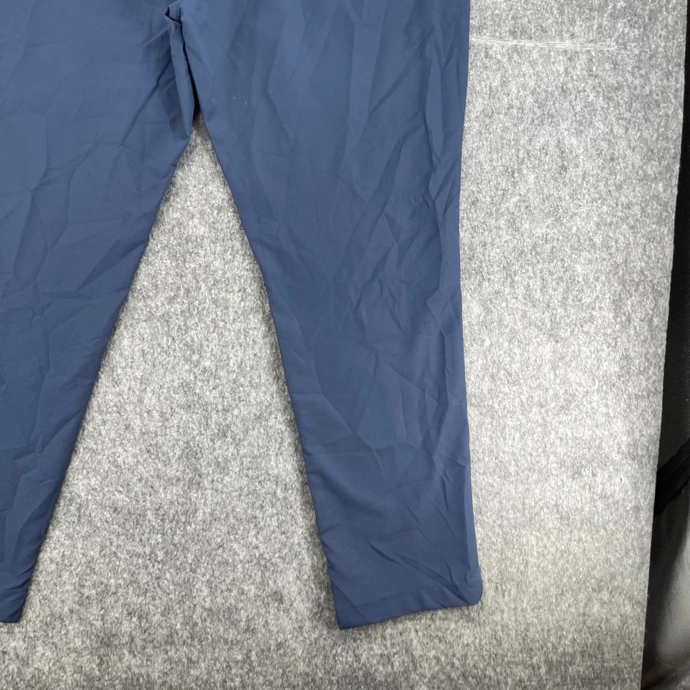 Banana Republic Chino Pants Mens 38x27 Navy Blue Performance Core Temp Slim Fit